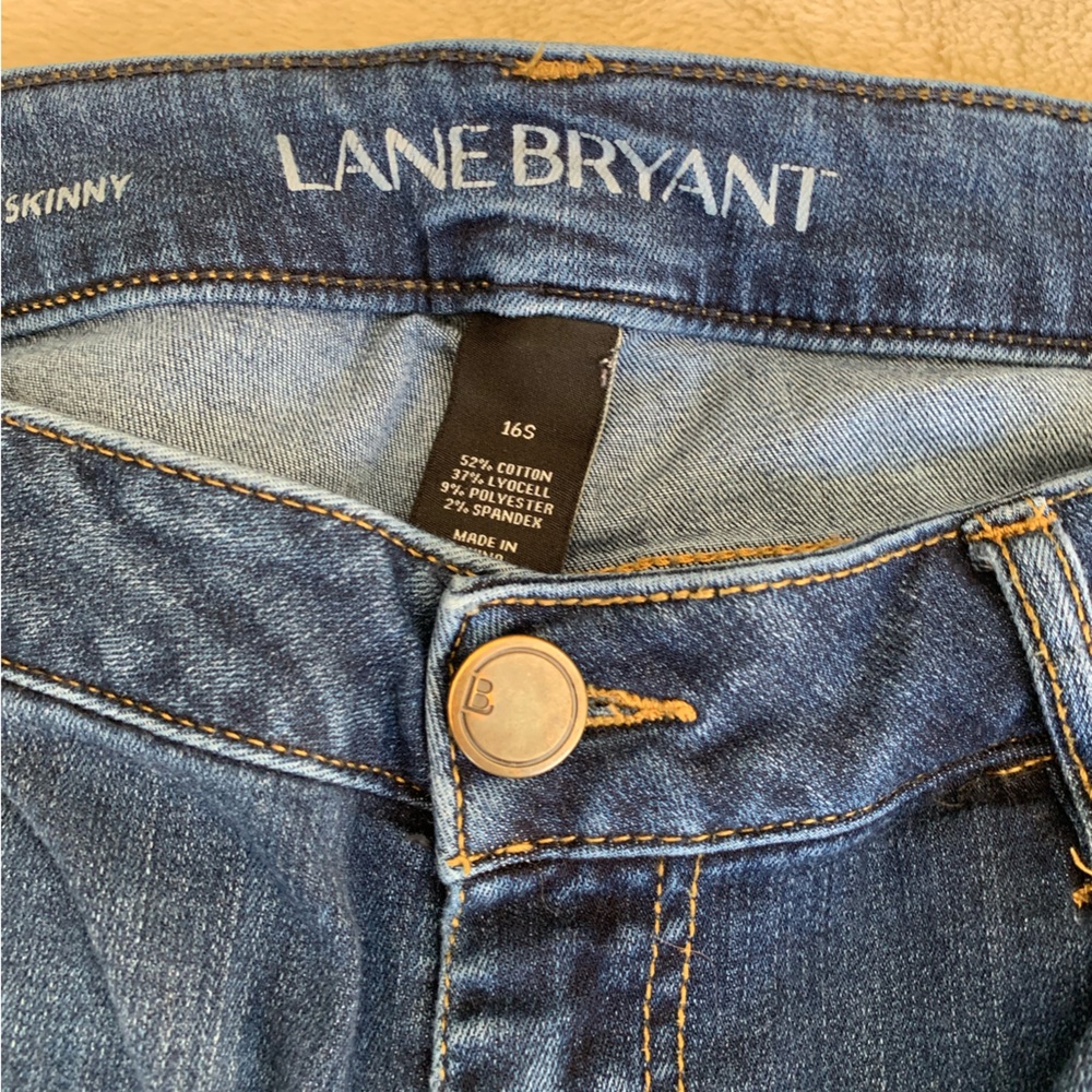 Lane Bryant mid-rise skinny jeans 16 short - Picture 3 of 5